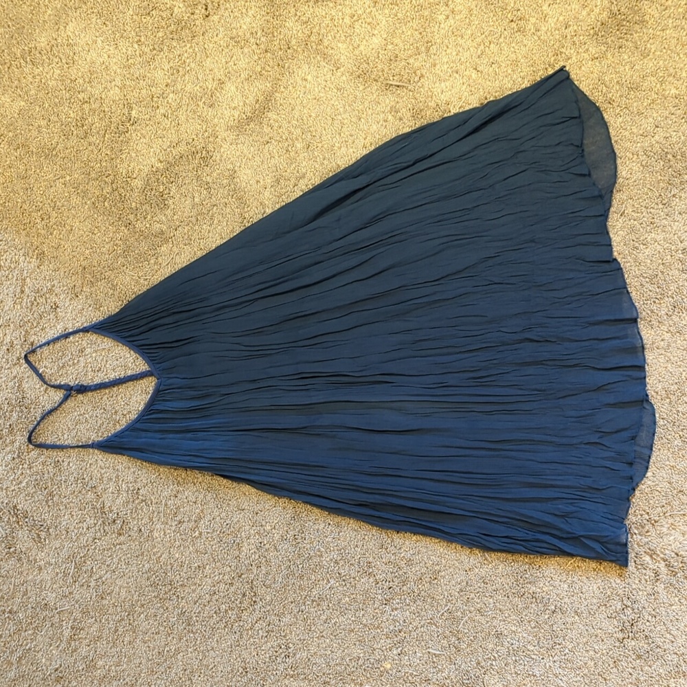 Hem and Thread Halter Trapeze Dress Sz S
